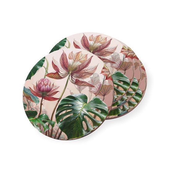 Pinky Botanical Coasters